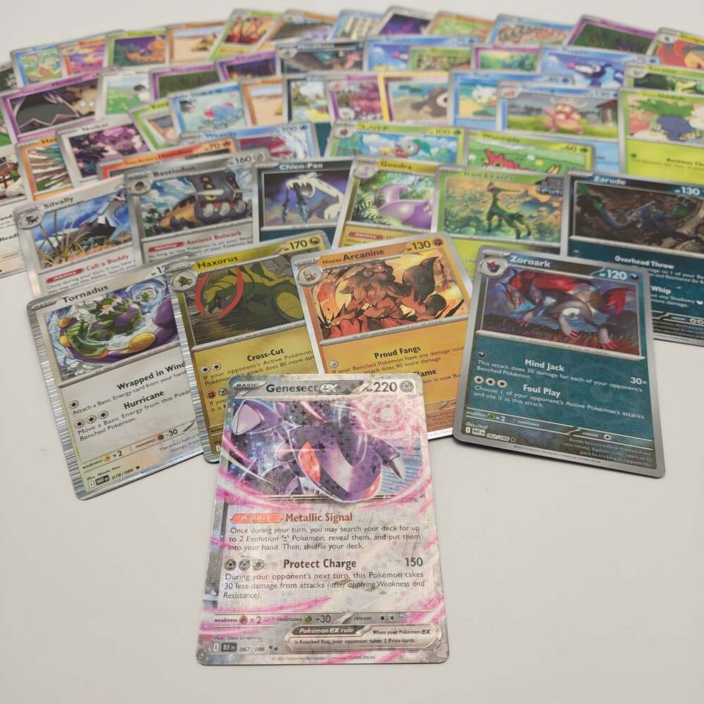 Pokemon TCG Lot 51 Cards - Genesect EX 10 Rares Holos 40 Common UC Collection